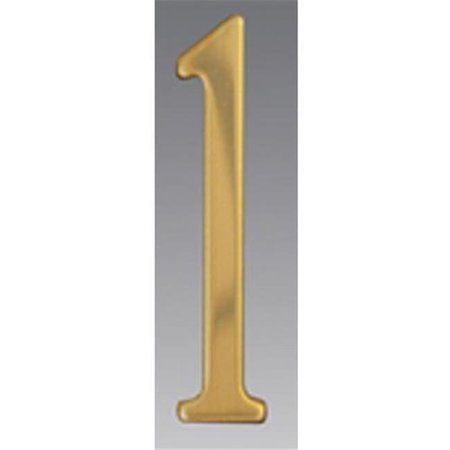 MAILBOX ACCESSORIES Mailbox Accessories BR3-1 Brass Address Numbers Size - 3  Number - 1-Brass BR3-1